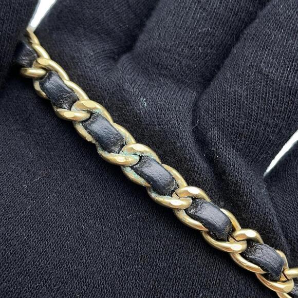 CHANEL Navy Leather Coco Mark Shoulder Bag - Picture 11 of 14